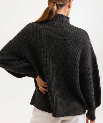 Rhythm Lakewood Oversized Knit - Charcoal